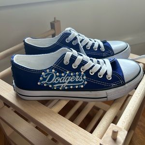 Custom made Dodgers shoes, size 6.